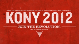 Banner for the KONY campaign